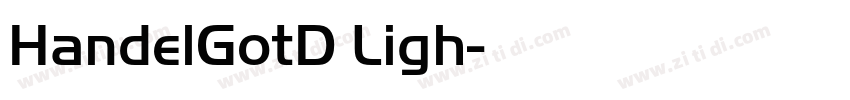 HandelGotD Ligh字体转换